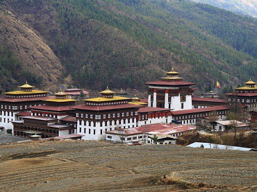 Tashichho Dzong in Thimphu Bhutan